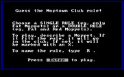 Moptown Parade for IBM PC/Compatibles - Clubhouse instructions.