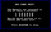 Moptown Parade for IBM PC/Compatibles - Who Comes Next? instructions.