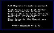 Moptown Parade for IBM PC/Compatibles - Game instructions.