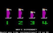 Moptown Parade for IBM PC/Compatibles - Who's Different? title screen.