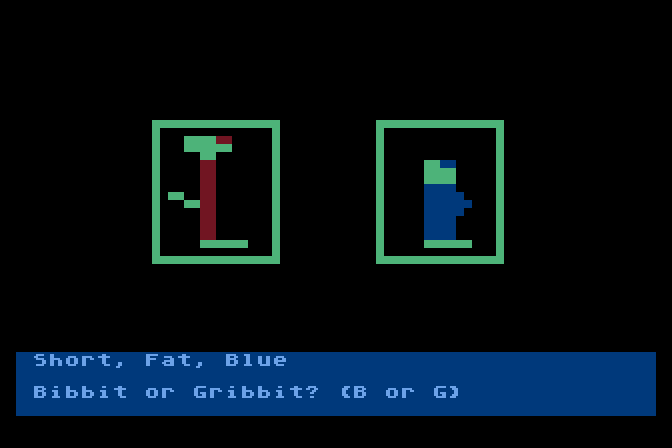 Moptown Parade Atari 8-bit Screenshot: What character would be the opposite of the one on the left?
