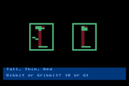 Moptown Parade for Atari 8-bit - Select traits to make a twin.
