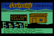 Moptown Parade for Atari 8-bit - Title screen.