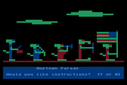 Moptown Parade for Atari 8-bit - Title screen for Moptown Parade!