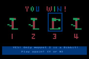 Moptown Parade for Atari 8-bit - You win!