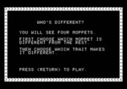 Moptown Parade for Apple II - Who's Different? instructions.