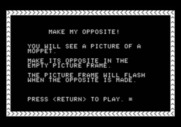Moptown Parade for Apple II - Opposite instructions.