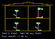 Moptown Parade for Apple II - A correct response.
