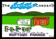 Moptown Parade for Apple II - Title screen.