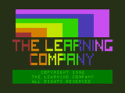 Moptown Parade for TRS-80 Color Computer - The Learning Company logo screen.