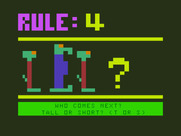Moptown Parade for TRS-80 Color Computer - Now I need to change 4 traits for the next character in the sequence.