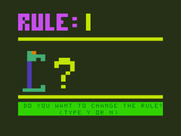 Moptown Parade for TRS-80 Color Computer - First, would you like to change the rule?