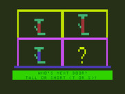 Moptown Parade for TRS-80 Color Computer - Enter the traits of the character next door.