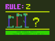 Moptown Parade for TRS-80 Color Computer - Who comes next in this sequence?