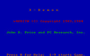 3-Demon for IBM PC/Compatibles - Title screen