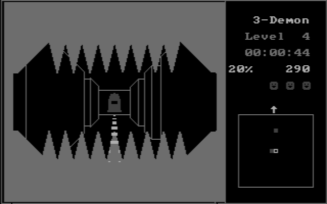 3-Demon IBM PC/Compatibles Screenshot: I was caught...