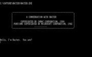Racter for IBM PC/Compatibles - Starting the game...