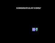 Soko-Ban for Sega SG-1000 - Congratulations, level completed!