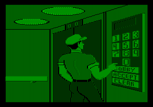 Soko-Ban Apple II Screenshot: In the elevator you can choose a floor which corresponds to the level.