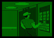 Soko-Ban for Apple II - In the elevator you can choose a floor which corresponds to the level.