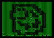 Soko-Ban for Apple II - Each of the levels has a unique layout requiring a different strategy.