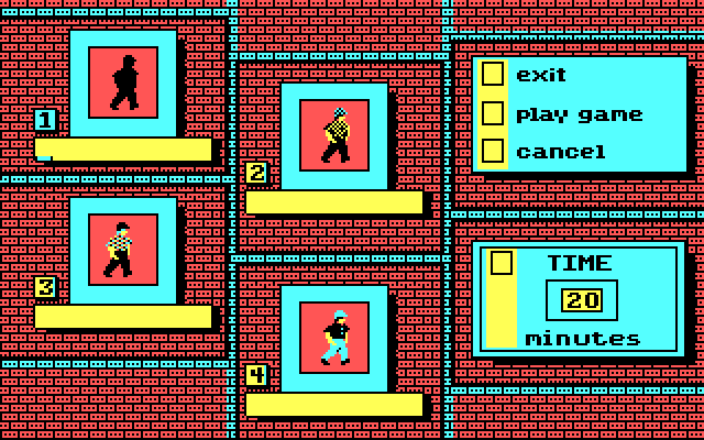 Soko-Ban IBM PC/Compatibles Screenshot: Setting up a new game.