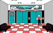 Soko-Ban for IBM PC/Compatibles - The main menu.