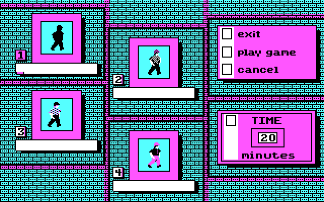 Soko-Ban IBM PC/Compatibles Screenshot: Setting up a new game.