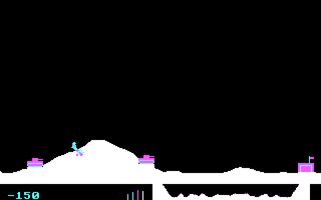 Sopwith IBM PC/Compatibles Screenshot: Oops, I crashed...