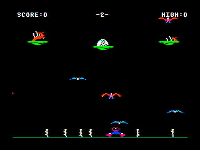 Buzzard Bait IBM PC/Compatibles Screenshot: Game start...