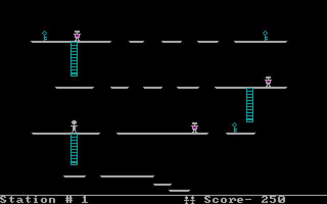Janitor Joe IBM PC/Compatibles Screenshot: One key down, more to go...