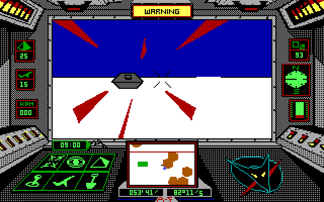 Arcticfox IBM PC/Compatibles Screenshot: A heavy tank attacks