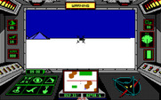 Arcticfox for IBM PC/Compatibles - Starting the game; an enemy approaches already