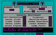 Arcticfox for IBM PC/Compatibles - Game over