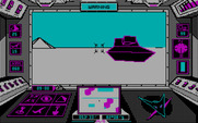Arcticfox for IBM PC/Compatibles - Starting the game; a heavy tank prepares to attack
