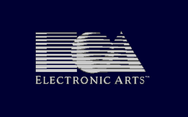 Arcticfox Amiga Screenshot: Electronic Arts logo.