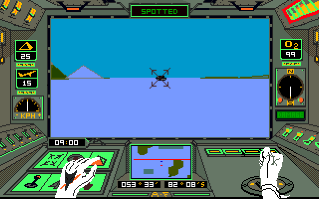 Arcticfox Amiga Screenshot: Game start.