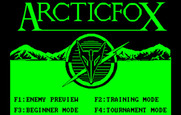 Arcticfox for IBM PC/Compatibles - Title screen