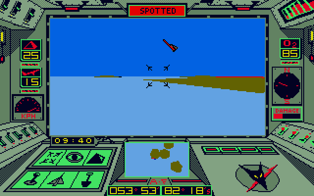 Arcticfox Atari ST Screenshot: Some opponents can fly...