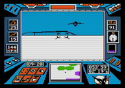 Arcticfox for Apple II - Lookout, incoming flying opponent...