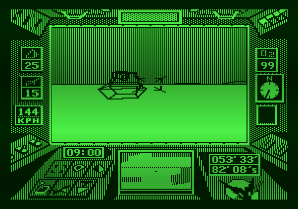 Arcticfox Apple II Screenshot: Game start.