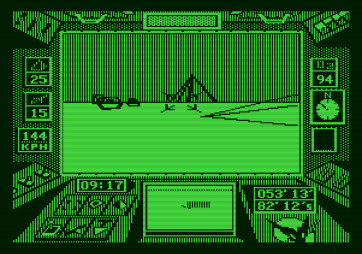 Arcticfox for Apple II - Enemy tanks in sight!
