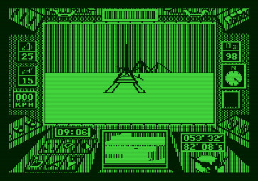 Arcticfox for Apple II - Lookout, sand sled approaching!