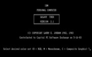 Galaxy Trek for IBM PC/Compatibles - Title screen.