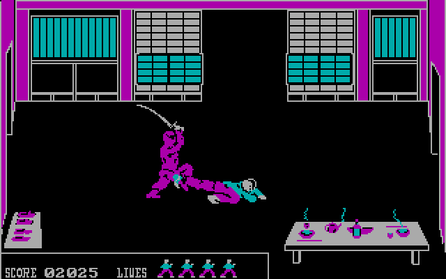 Bushido IBM PC/Compatibles Screenshot: Attacking...
