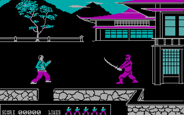 Bushido IBM PC/Compatibles Screenshot: Starting the game.