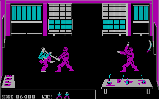 Bushido IBM PC/Compatibles Screenshot: Two against one, is that fair?