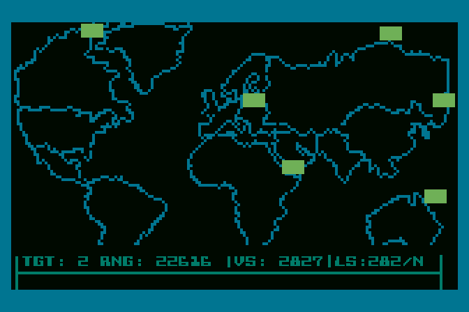 Epidemic! Atari 8-bit Screenshot: Radar view.