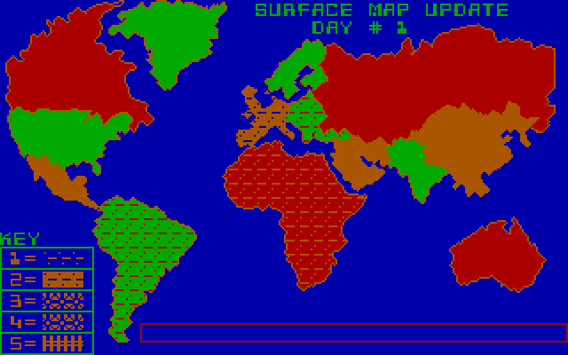 Epidemic! IBM PC/Compatibles Screenshot: Update, day 1...