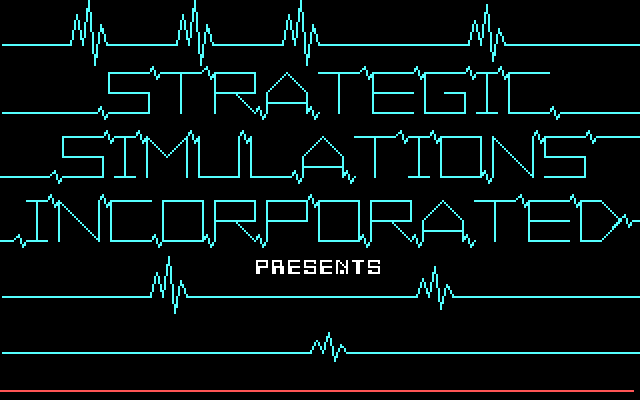 Epidemic! IBM PC/Compatibles Screenshot: SSI presents...